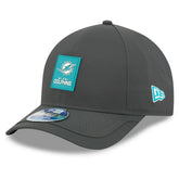 Miami Dolphins New Era 2025 Sideline Cold Weather 9FORTY M-Crown Adjustable Hat - Charcoal outlet