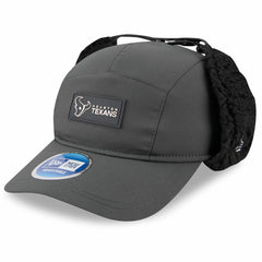 Houston Texans New Era 2025 Sideline Cold Weather Runner Dog Ear Adjustable Hat - Charcoal discount