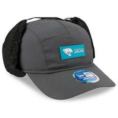 Jacksonville Jaguars New Era 2025 Sideline Cold Weather Runner Dog Ear Adjustable Hat - Charcoal cheap