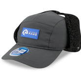 Los Angeles Rams New Era 2025 Sideline Cold Weather Runner Dog Ear Adjustable Hat - Charcoal outlet