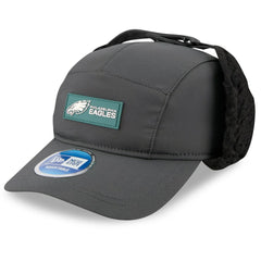 Philadelphia Eagles New Era 2025 Sideline Cold Weather Runner Dog Ear Adjustable Hat - Charcoal sale