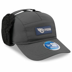 Tennessee Titans New Era 2025 Sideline Cold Weather Runner Dog Ear Adjustable Hat - Charcoal discount