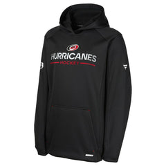 Carolina Hurricanes Fanatics Youth Authentic Pro Rink Raglan Hoodie Black