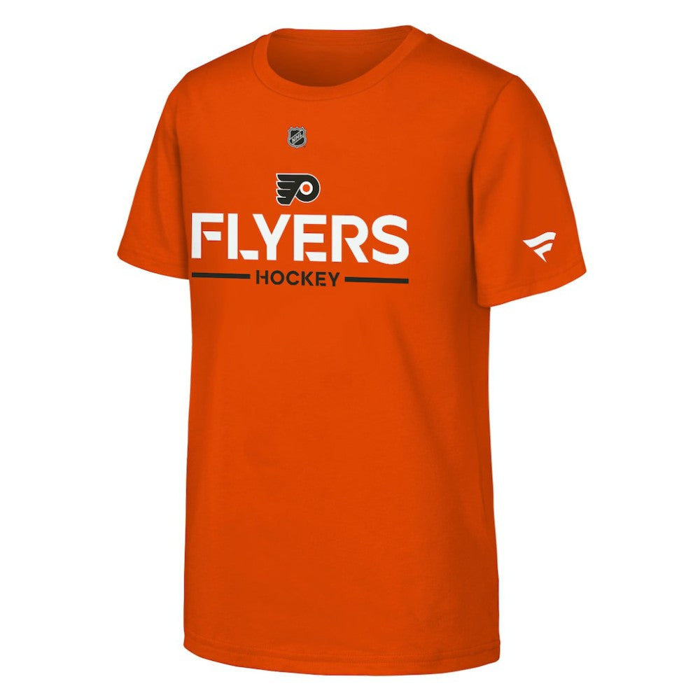 Philadelphia Flyers Fanatics Youth Authentic Pro Wordmark T-Shirt Orange