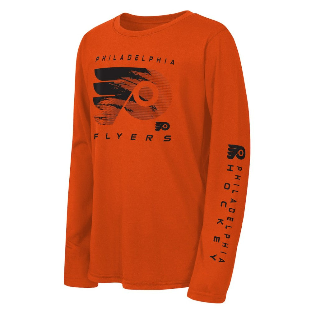 Philadelphia Flyers Outerstuff Youth Seize the Win Long Sleeve T-Shirt Orange