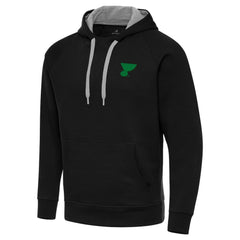 St. Louis Blues Antigua St. Patrick's Day Victory Pullover Hoodie Black