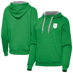 Vegas Golden Knights Antigua Women's St. Patrick's Day Victory Pullover Hoodie Kelly Green