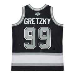 Wayne Gretzky Los Angeles Kings Mitchell & Ness Unisex Maxxed Out Fashion Basketball Jersey Black