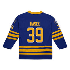 Dominik Hasek Buffalo Sabres Mitchell & Ness 1995-96 Power Play Jersey Royal