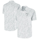 Atlanta Braves Antigua Palm Tree Spring Training Lush Button-Up Shirt - White