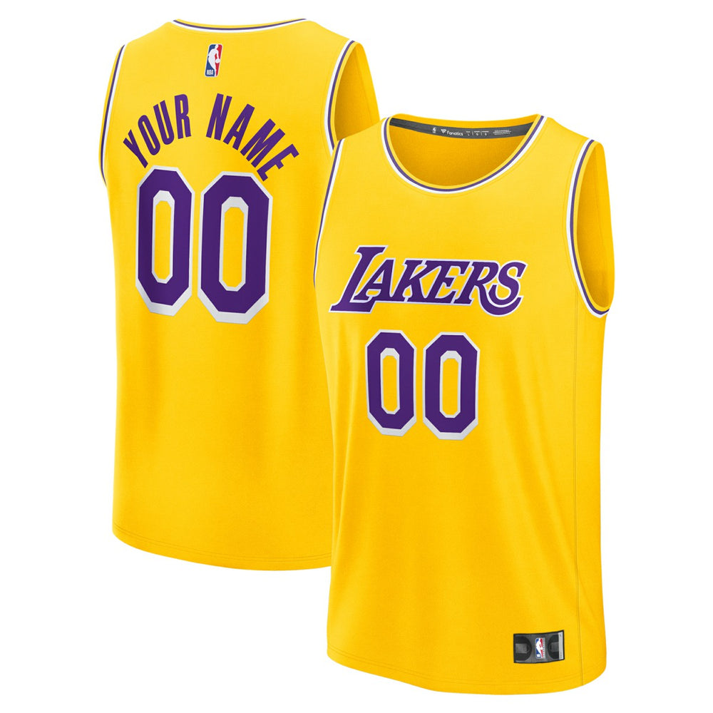 Los Angeles Lakers Youth Custom Fastbreak Jersey - Icon - Gold | Fanatics outlet