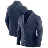 Dallas Cowboys J. Palmer The Playmaker Cardigan Raglan Sweater - Navy on sale