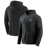Dallas Cowboys J. Palmer Players Lounge Tri-Blend Full-Zip Hoodie - Dark Heather Gray for sale