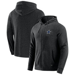 Dallas Cowboys J. Palmer Players Lounge Tri-Blend Full-Zip Hoodie - Dark Heather Gray for sale