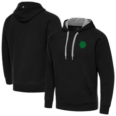 Boston Celtics Antigua St. Patrick's Day Victory Raglan Pullover Hoodie - Black for sale
