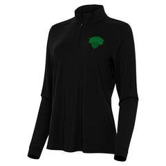 New York Knicks Antigua Women's St. Patrick's Day Intent Quarter-Zip Top - Black cheap