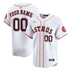 Houston Astros Home Limited Custom Jersey - White | Nike