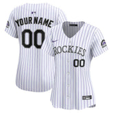 Colorado Rockies Women's Home Limited Custom Jersey - White | Nike