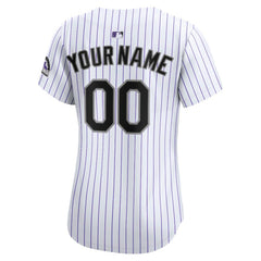 Colorado Rockies Women's Home Limited Custom Jersey - White | Nike
