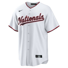 Washington Nationals Home Custom Replica Jersey - White | Nike