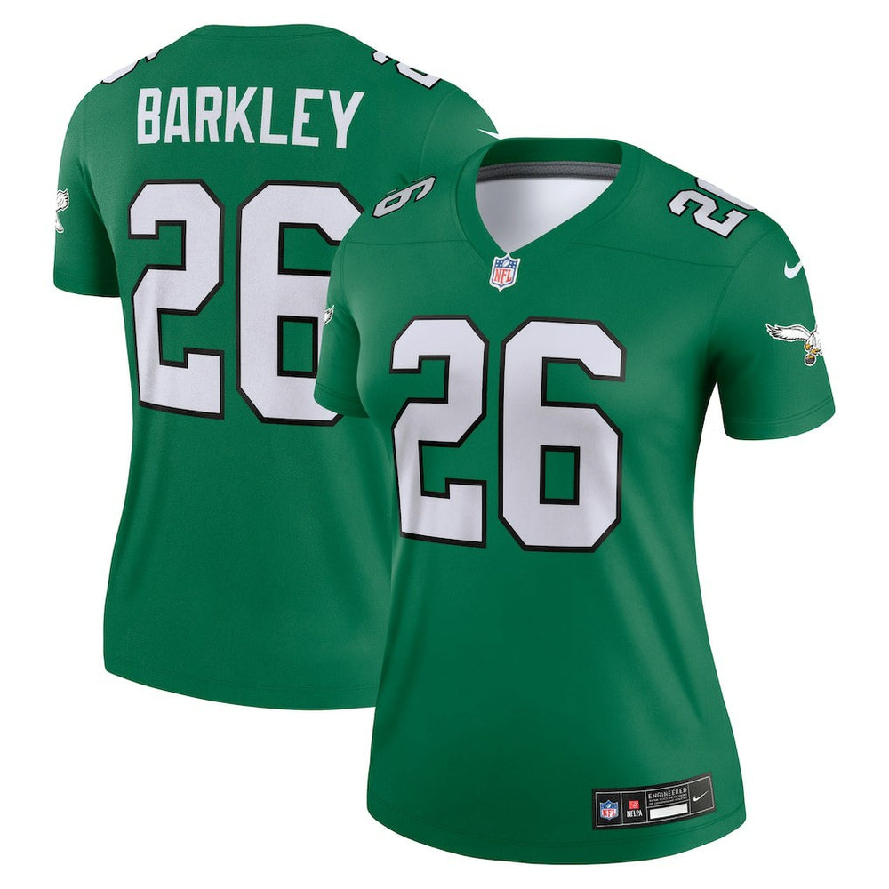 Saquon Barkley Philadelphia Eagles Women's Legend Player Performance Top - Kelly Green | Nike discount