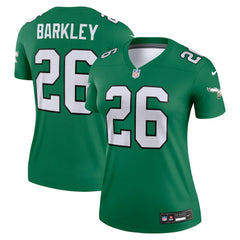 Saquon Barkley Philadelphia Eagles Women's Legend Player Performance Top - Kelly Green | Nike discount