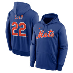 Juan Soto New York Mets Name & Number Pullover Hoodie - Royal | Nike