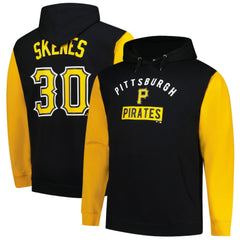 Paul Skenes Pittsburgh Pirates Profile Big & Tall Fleece Pullover Hoodie - Black