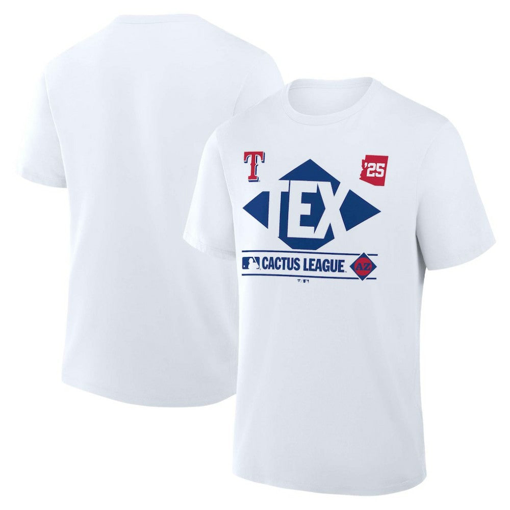 Texas Rangers 2025 Spring Training Cactus League True Icon T-Shirt - White
