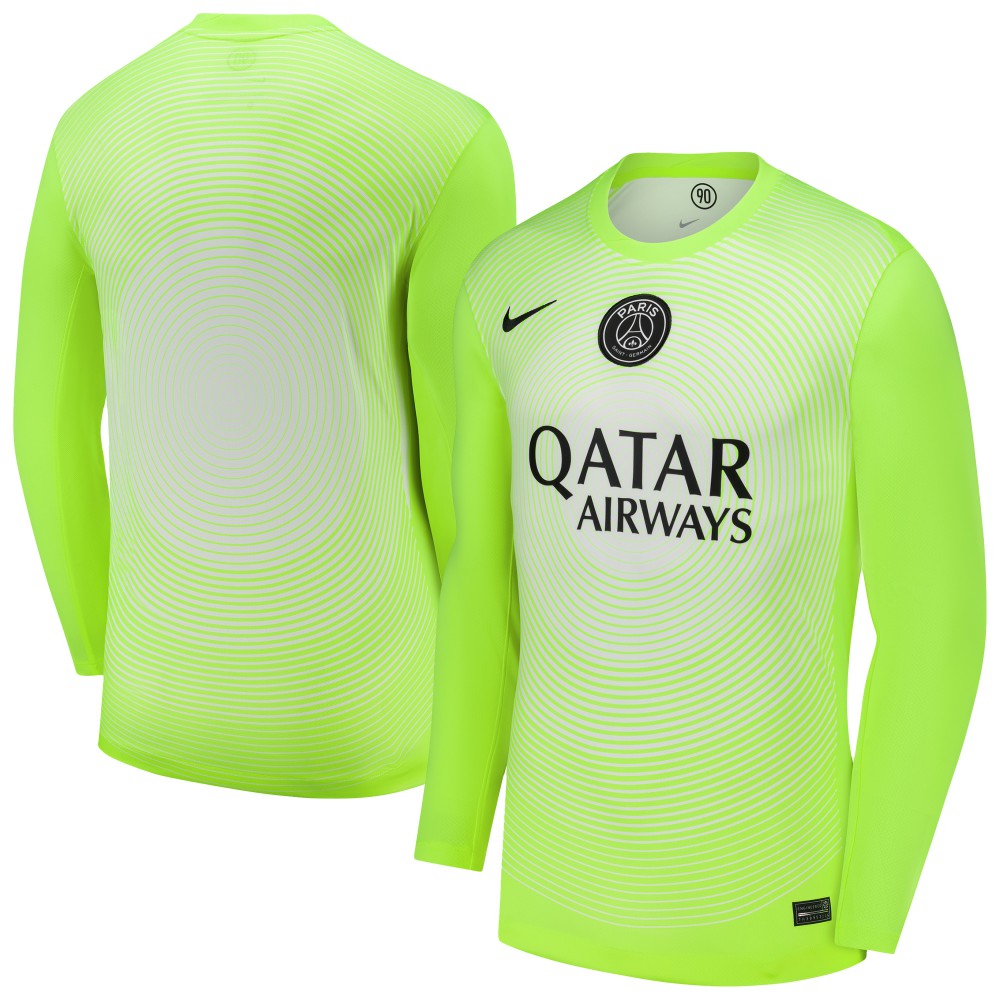 Paris Saint-Germain 2025/26 Third Goalkeeper Replica Long Sleeve Jersey - Neon Green | Nike for sale