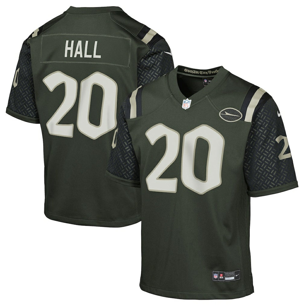 Breece Hall New York Jets Youth 2025 Rivalries Collection Game Jersey - Gotham Green | Nike on sale
