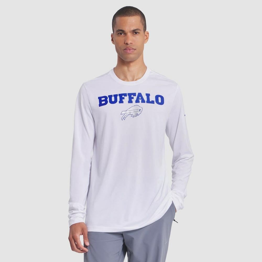 Buffalo Bills 2025 Rivalries Collection Sideline Legend Dri-FIT Long Sleeve T-Shirt - White | Nike on sale