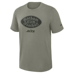 New York Jets 2025 Rivalries Collection Slub Dri-FIT T-Shirt - Dark Stucco | Nike on sale