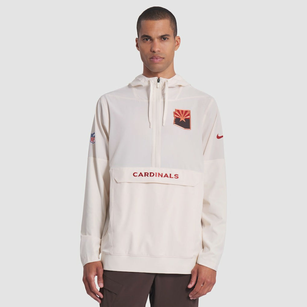Arizona Cardinals 2025 Rivalries Collection Sideline Anorak Half-Zip Hoodie Jacket - Natural | Nike online