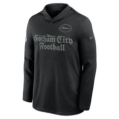 New York Jets 2025 Rivalries Collection Sideline Dri-FIT Long Sleeve Hoodie T-Shirt - Black | Nike on sale