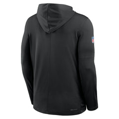 New York Jets 2025 Rivalries Collection Sideline Dri-FIT Long Sleeve Hoodie T-Shirt - Black | Nike on sale