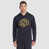 Los Angeles Rams 2025 Rivalries Collection Sideline Dri-FIT Long Sleeve Hoodie T-Shirt - Midnight Blue | Nike discount