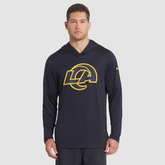 Los Angeles Rams 2025 Rivalries Collection Sideline Dri-FIT Long Sleeve Hoodie T-Shirt - Midnight Blue | Nike discount