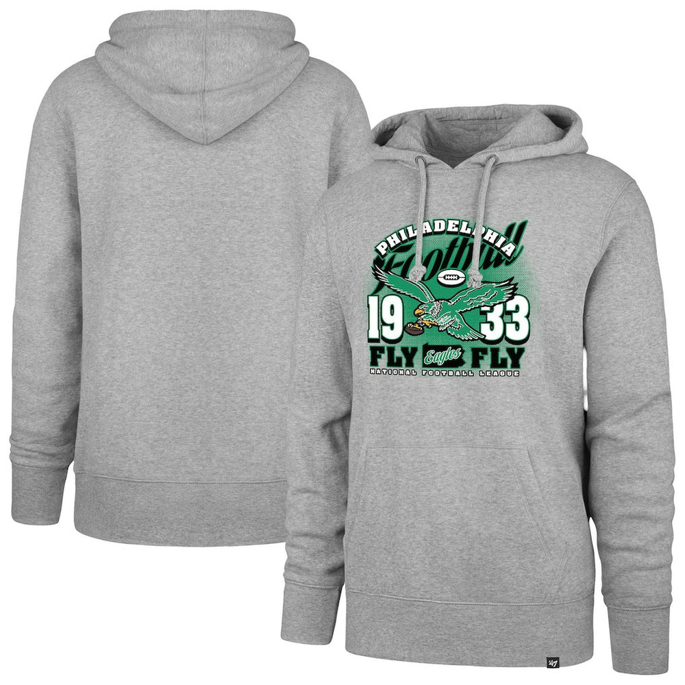 Philadelphia Eagles '47 Regional Headline Pullover Hoodie - Gray discount
