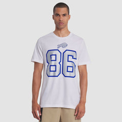 Dalton Kincaid Buffalo Bills 2025 Rivalries Collection Player Name & Number T-Shirt - White | Nike for sale