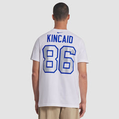 Dalton Kincaid Buffalo Bills 2025 Rivalries Collection Player Name & Number T-Shirt - White | Nike for sale