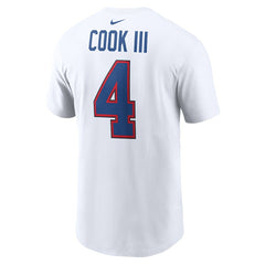 James Cook III Buffalo Bills Player Name & Number T-Shirt - White | Nike on sale