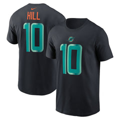 Tyreek Hill Miami Dolphins 2025 Rivalries Collection Player Name & Number T-Shirt - Pitch Blue | Nike cheap