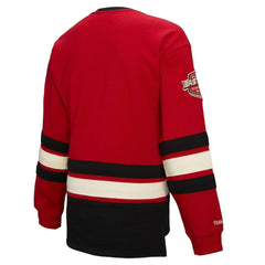 New Jersey Devils Mitchell & Ness Women's Heritage Lace-Up Pullover Sweatshirt Red