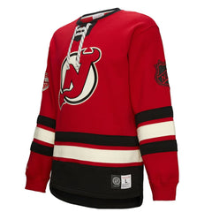New Jersey Devils Heritage Lace-Up Pullover Sweatshirt Red