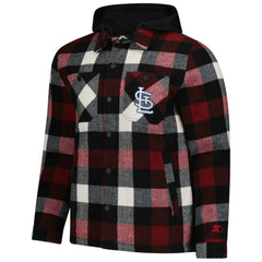 St. Louis Cardinals Starter Sherpa Full-Zip Hoodie Jacket - Red/Black