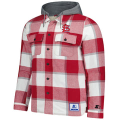 St. Louis Cardinals Starter Sherpa Full-Zip Hoodie Jacket - Red/White
