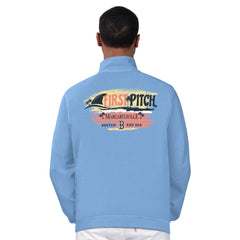 Boston Red Sox Margaritaville First Pitch Quarter-Zip Pullover Top - Light Blue