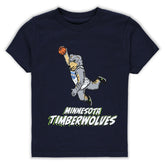 Minnesota Timberwolves Stadium Essentials Youth Mascot Air T-Shirt - Navy online