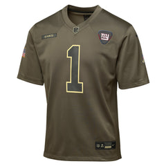 Malik Nabers New York Giants Youth 2025 Salute to Service Game Jersey - Olive | Nike on sale